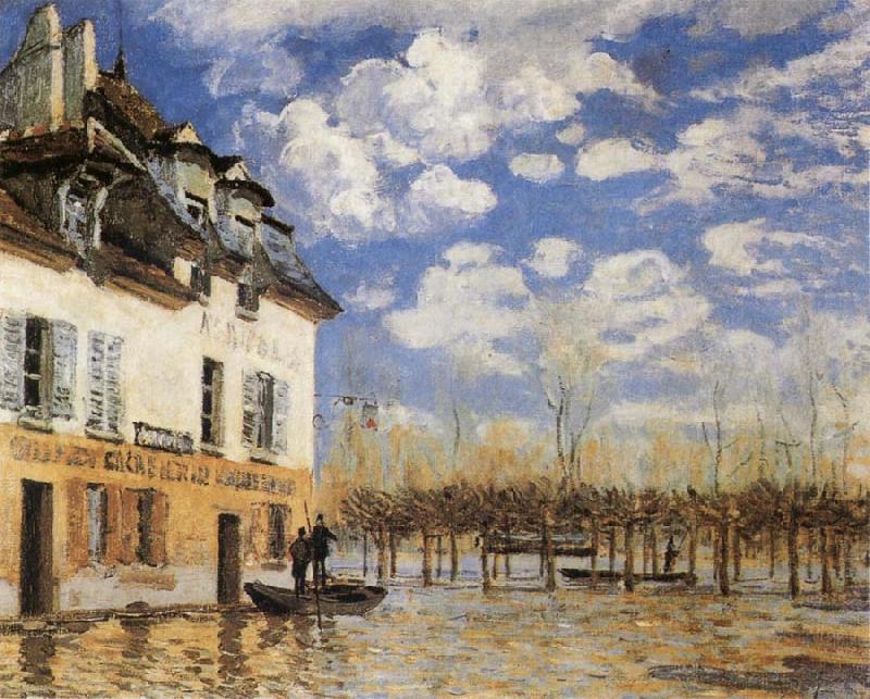 Alfred Sisley The Bark during the Flood